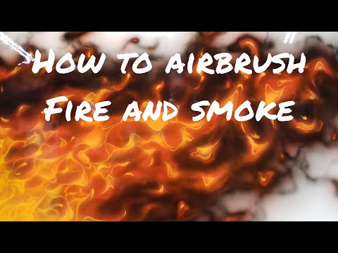 Como Airbrush fogo e fumo - Casa de Kolor basecoats e doces.