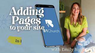 Celebrity B1.Church Tutorial-Adding Pages Profile