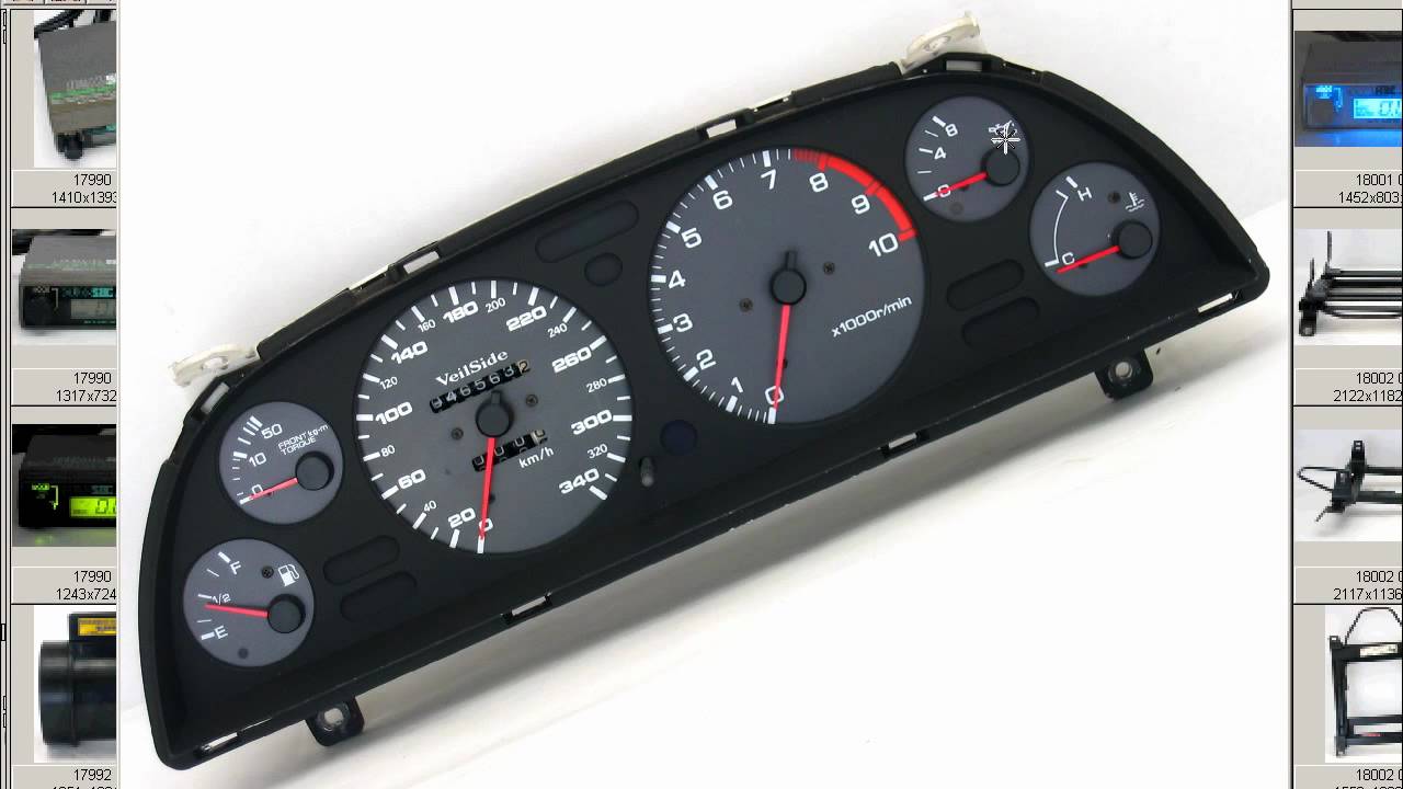 VEILSIDE Gauge cluster 340kmh Skyline R32 BNR32 GTR RB26dett YouTube