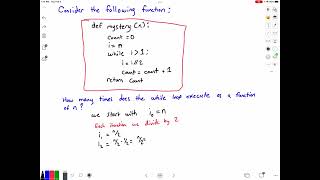 Algorithm Analysis Time Complexity: Logarithms