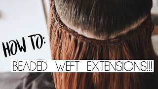 Criss-cross Beaded Weft Extensions Tutorial - The Hair Standard