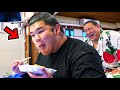 [Exhausted] Sumo Wrestlers Feast! Fried Chicken Party After a Long Day's Work! (Sumo Foods)
