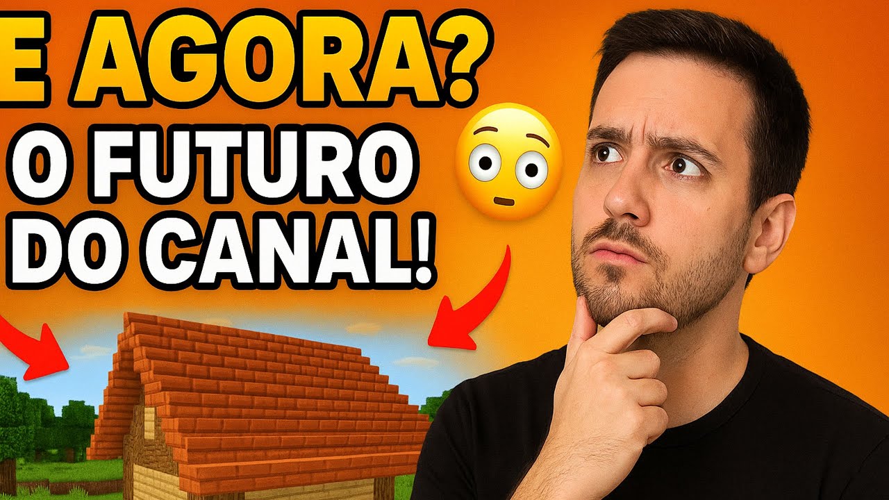 O FUTURO DO CANAL + Terminei o Telhado no Minecraft 😱🔥#minecraft # ...