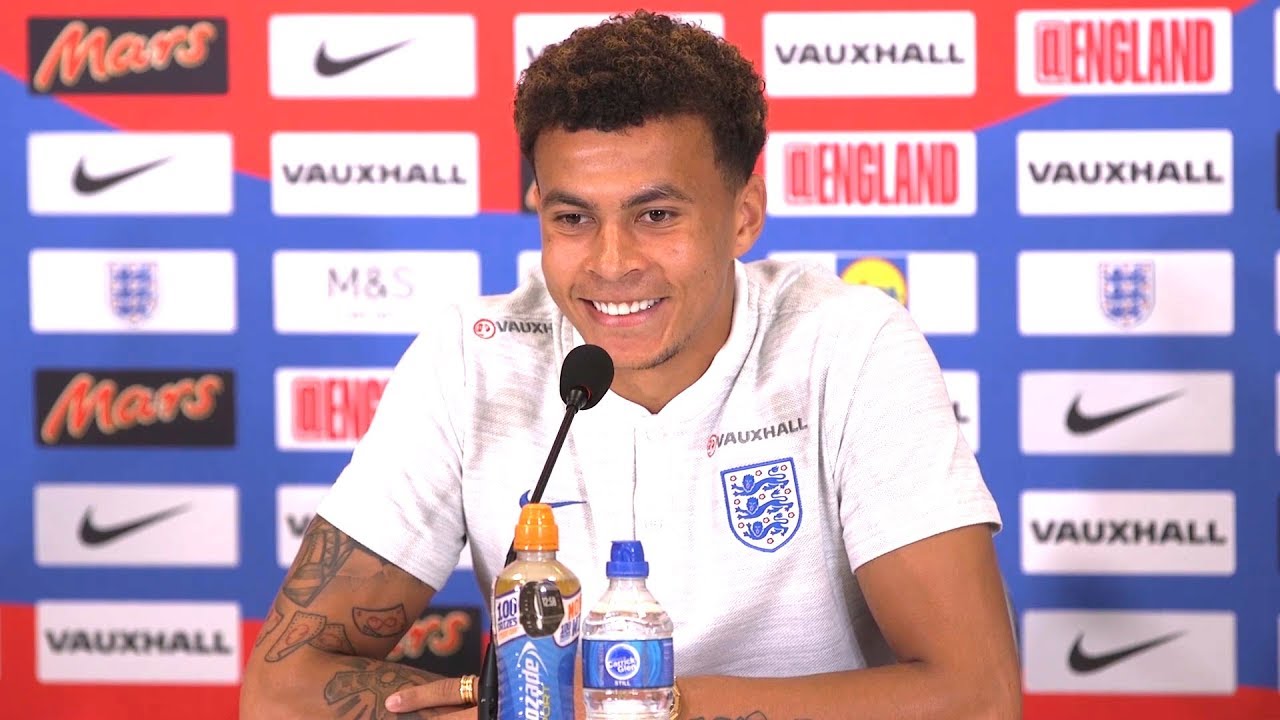 Dele Alli Full PreMatch Press Conference Colombia v England Russia