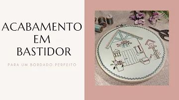 Como dar acabamento em bastidor?