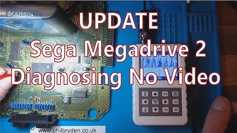 Diagnosing Sega Megadrive 2 | No Video Signal | Handheld Oscilloscope
