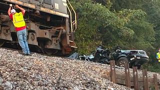 Medical helicopter called in after train destroyed SUV in Catawba County