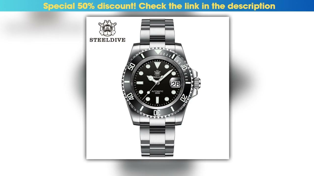 SD1953 Hot Selling Ceramic Bezel 41mm Steeldive 30ATM Water Resistant NH35 Automatic Mens Dive