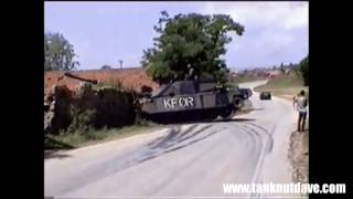 British Army Challenger 2 Tank Crash