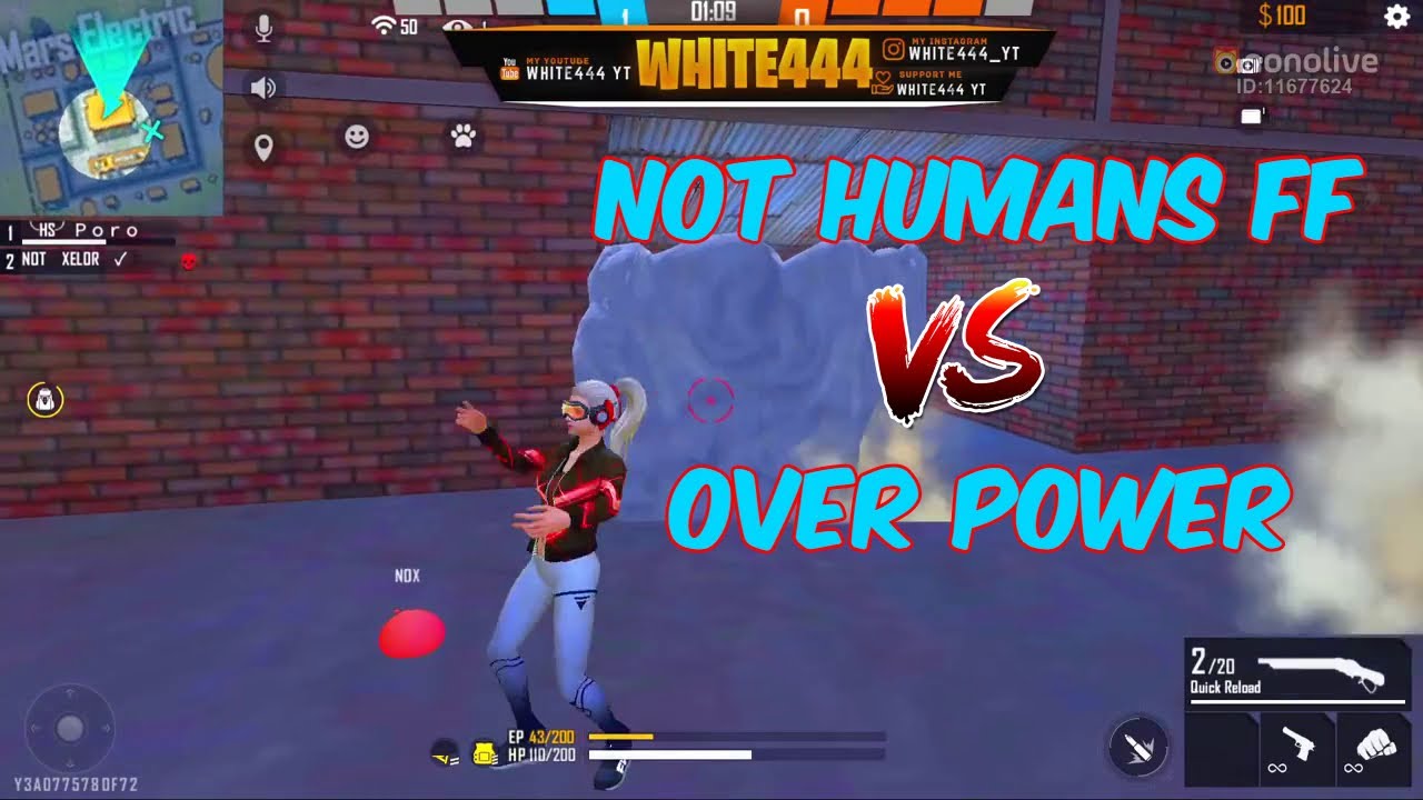 فري فاير: نات هيومنز ضد أوفر باور 🔥 بطولة نونو لايف 🔥 Free Fire: Not ...