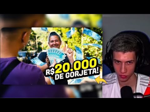 YUURI REAGINDO A “DEI R$20.000,00 DE GORJETA PRO UBER!!”