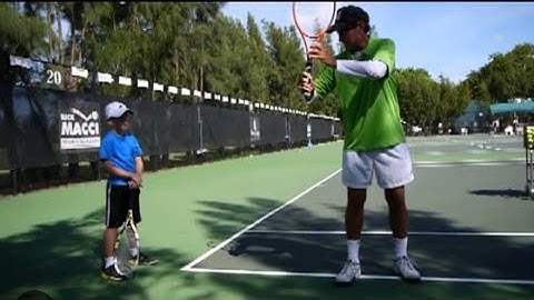 100% guaranteed to improve your serve experiment with this! - Rick Macci