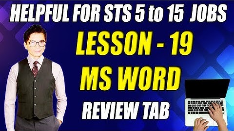 MS Word Complete Review Tab | Online Computer Course Hindi Urdu Tutorial | Educational Globe