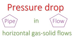 Pressure drop in horizontal gas-solid flow in pipes