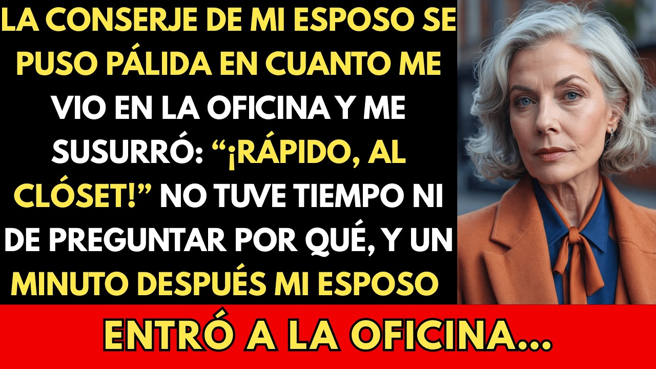 La Conserje Susurró: «¡Rápido, Al Clóset!» Y Cerró La Puerta. Un Minuto Después Escuché La Voz