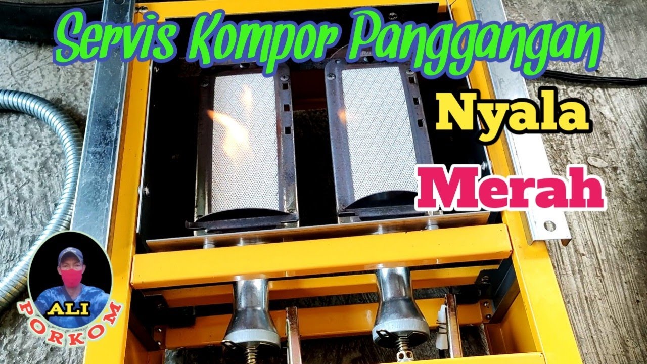 Servis Kompor Panggangan Nyala Merah
