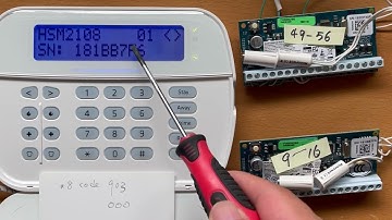 DSC NEO HSM2108 zone expander module SN number look up