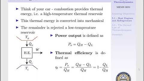 Lecture 13 - Heat Engines and Example 1