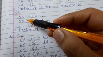 Class-4th Ch.6 Factors & Multiples( Ex.6A)