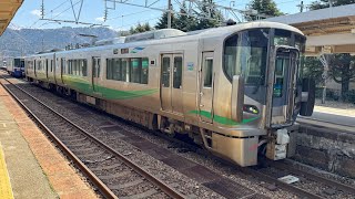 【521系とET122系の縦列停車】あいの風とやま鉄道521系1000番台AK18編成 泊発車