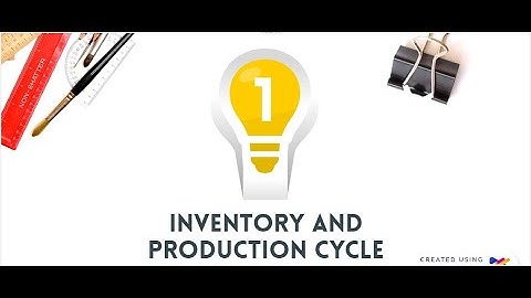 Inventory and production cycle