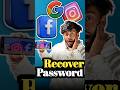 Recover Password 📉 #password #facebook #instagram #google #shorts