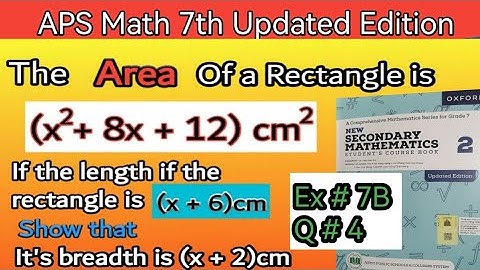 Exercise 7B Question NO 4 II Maths 7th II New Secondary Mathematics Book 2.#taleem