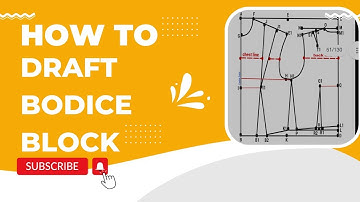 Beginners Guide On How To Draft Basic Bodice Block. ( WOW Method ) Pattern Making Process.
