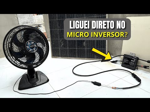 🤔 Does it WORK when connected to a micro inverter with a SOLAR PANEL? | Solar energy