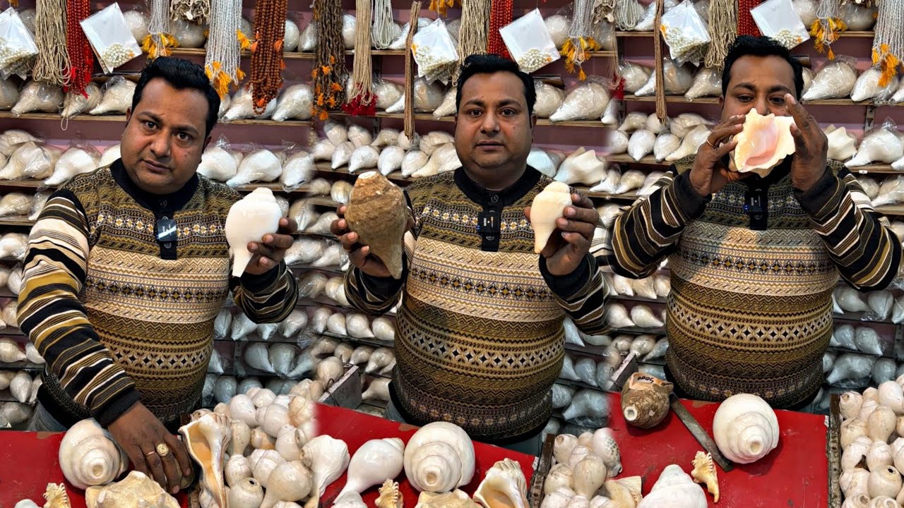 हरिद्वार के इस दुकानदार ने बताया असली और नक़ली शंख को पहचाने की कला || असली शंख कैसे पहचाने?