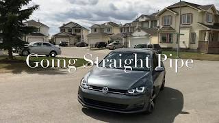 MK7 Golf 3” Straight Pipe Magnaflow Exhaust