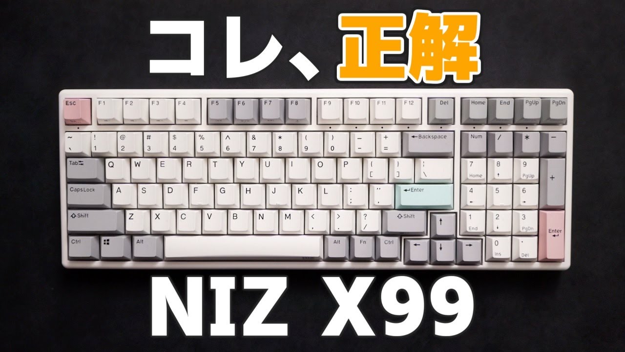 NIZ X99 静電容量無接点方式キーボード 35G USB有線-