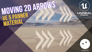 UE5 - Moving/Animating 2D Arrows with Panner Material - Unreal Engine Tutorial