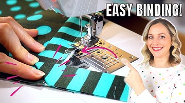How to Bind a Quilt for Beginners, using a Sewing Machine!!