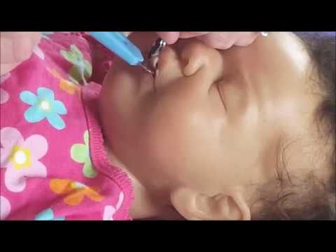 silicone baby with open mouth