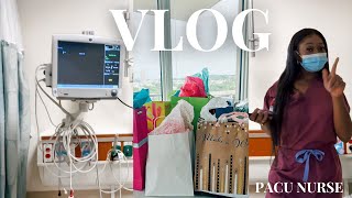 VLOG #36| DAY IN THE LIFE OF A PACU NURSE| WHAT ITS LIKE BEING A PACU NURSE| BIRTHDAY GIFTS UNBOXING