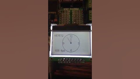 ST7575 - Clock Demo - Full Screen Flush