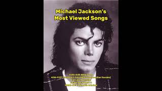 Michael Jackson's Most Viewed Songs