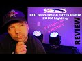 SHEHDS Lighting!  Affordable Moving Heads for DJ's.  LED Beam+Wash 19x15W RGBW ZOom Lighting. Review