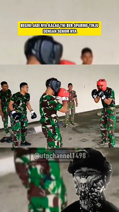 LUCU BEGINI JADI NYA KALAU TNI SEPARING TINJU MELAWAN SENIOR #shorts #tentara #lucu #tni #tniad