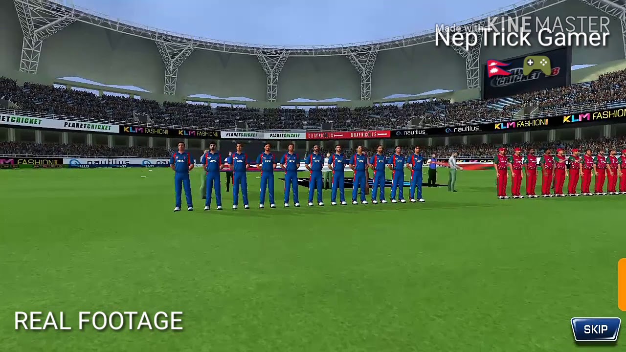 Real Cricket 18 national anthem trailer Nepal 🇳🇵
