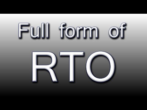 Full form of RTO