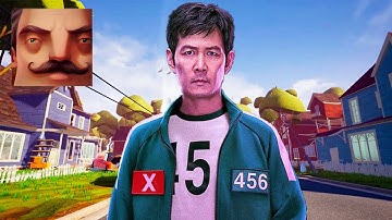 Hello Neighbor - My New Neighbor Squid Game Player 456 Seong Gi-hun Act 4 Gameplay Walkthrough
