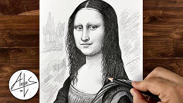 Sketching MONA LISA | Drawing Tutorial step by step for beginners