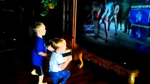 Boys dancing