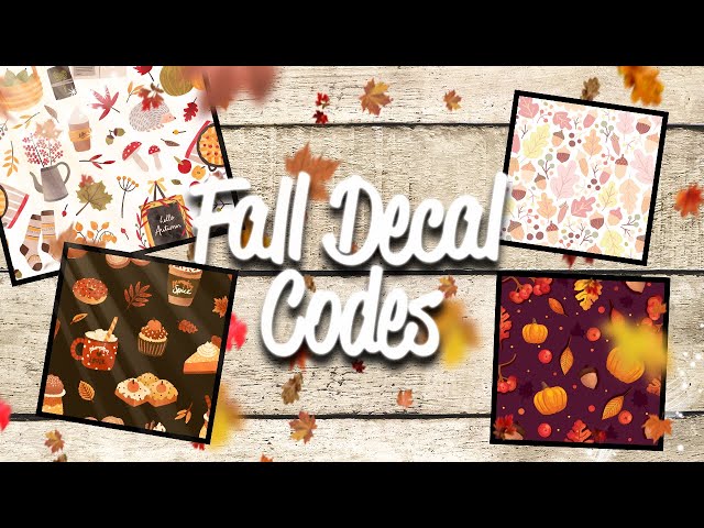 Autumn Bloxburg Decals in 2023  Fall decal, Calendar decal, Bloxburg  decals codes wallpaper