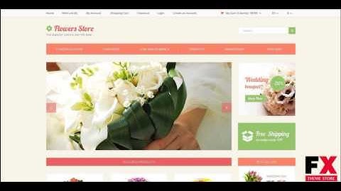 Preview Flower Store OpenCart Template TMT