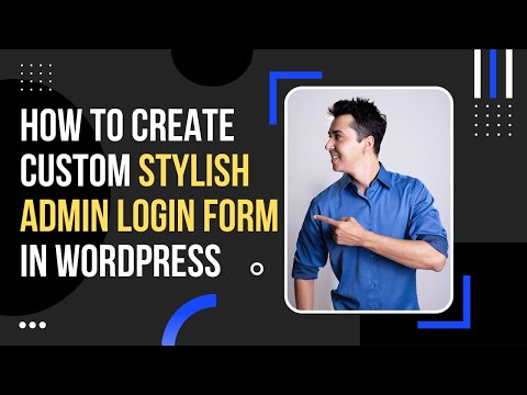 How to create Stylish Custom Admin Login Form in WordPress