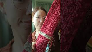 Crochet Christmas scarf 🧣🎄⛄ #shorts | Chenda DIY