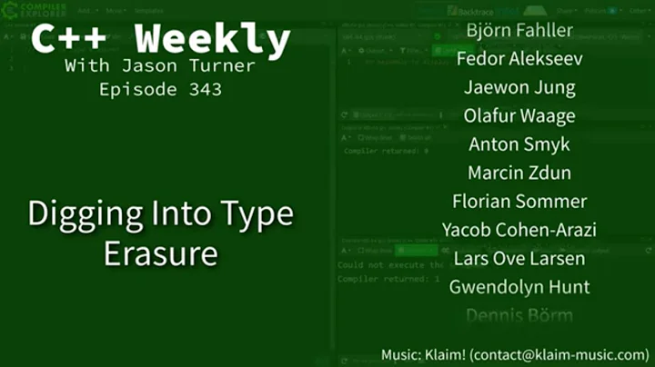 C++ Weekly - Ep 343 - Digging Into Type Erasure